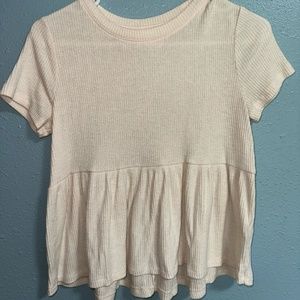 Women's SO Cream Flowy Tee Shirt Top